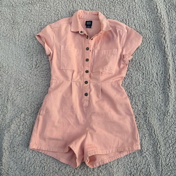 Urban Outfitters BDG Joey Short Sleeve Coverall
Romper Peach Pink Size Small - Picture 2 of 9